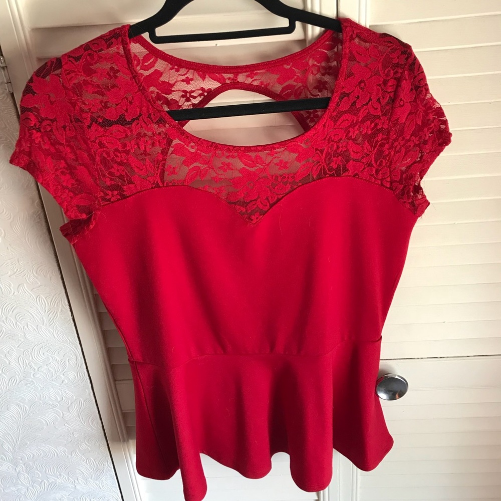 Floral peplum
